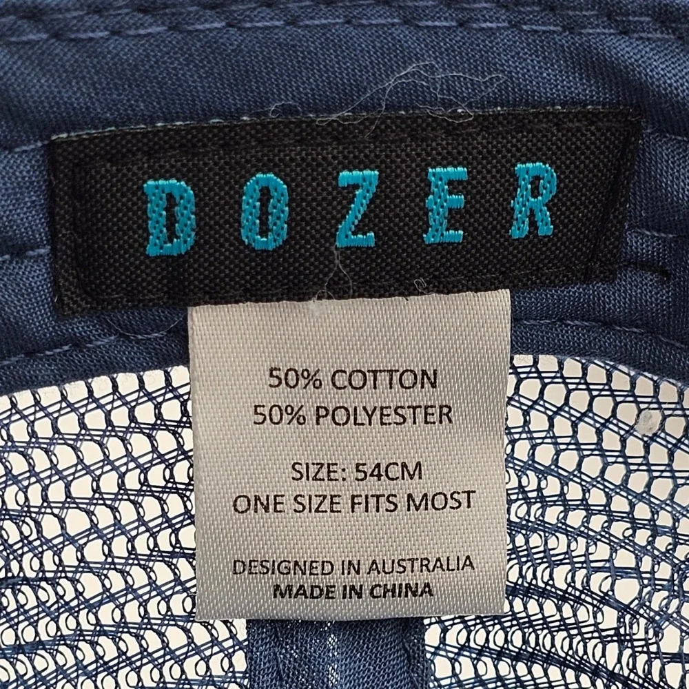 Dozer Kids‎ Youth Trucker Hat Navy Tropical Palm Tree Rope Snapback 54cm